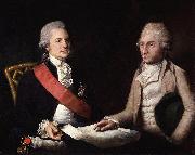Lemuel Francis Abbott George Macartney, 1st Earl Macartney; Sir George Leonard Staunton, 1st Bt oil on canvas